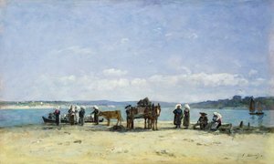 Le mogli dei pescatori bretoni, 1870-73 da Eugene Louis Boudin